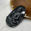 Type A Black Jade Jadeite Buddha 27.3g 59.6 by 39.3 by 7.3mm - Huangs Jadeite and Jewelry Pte Ltd