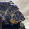Natural Lapis Lazuli Rough Piece Display with Wooden Stand - Lapis Lazuli - 2150g 213.1 by 136.5 by 79.1mm Wooden Stand - 323g 226.5 by 103.6 by 30.8mm - Huangs Jadeite and Jewelry Pte Ltd