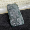 Type A Blueish Green Dragon Jade Jadeite Pendant - 45.27g 72.5 by 41.5 by 6.8mm - Huangs Jadeite and Jewelry Pte Ltd