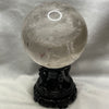 Natural Clear Quartz Crystal Ball Display with Wooden Stand - 2795g Dimensions with Stand: 212 by 204.2 by 136mm Crystal Ball Dimensions: 113.8 by 113.8mm - Huangs Jadeite and Jewelry Pte Ltd