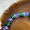 Type A Green Jade Jadeite Barrel Bracelet 55.31g 13.0 by 12.2 10 barrels - Huangs Jadeite and Jewelry Pte Ltd