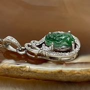 Type A Green Omphacite Jade Jadeite Pixiu - 2.13g 25.4 by 12.5 by 6.1mn - Huangs Jadeite and Jewelry Pte Ltd
