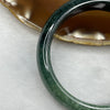 Type A Green Jadeite Bangle 58.52g inner diameter 55.7mm 13.5 by 8.1mm - Huangs Jadeite and Jewelry Pte Ltd
