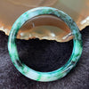 Type A 3 Greens (Faint, Dark, Spicy) Jadeite Bangle 57.86g Inner Dia 59.6mm Thickness 12.5 by 7.4mm - Huangs Jadeite and Jewelry Pte Ltd