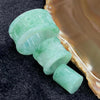 Type A Jade Jadeite Om Mani Padme Hum Barrel Pendant - 23.71g 29.6 by 14.3mm - Huangs Jadeite and Jewelry Pte Ltd