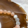 Natural Mixed Moonstone & Sunstone Crystal Bracelet 彩月光 27.29g 10.4mm/bead 19 beads - Huangs Jadeite and Jewelry Pte Ltd