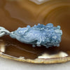 RARE Type A Dark Denim Blue Jade Jadeite Cabbage Pendant 18.06g 41.8 by 19.6 by 12.7mm - Huangs Jadeite and Jewelry Pte Ltd