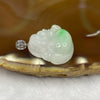 Type A Spicy Green Piao Hua Jade Jadeite Milo Buddha with 18K Gold Clasp -  6.00g 22.2 by 26.3 by 7.2mm - Huangs Jadeite and Jewelry Pte Ltd