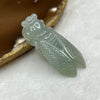 Type A Green Cicada Pendant - 12.21g 41.2 by 18.1 by 11.2 mm - Huangs Jadeite and Jewelry Pte Ltd