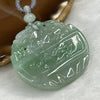 Type A Semi Icy Green Jade Jadeite Pixiu Pendant - 29.55 g 41.6 by 43.7 by 6.6 mm - Huangs Jadeite and Jewelry Pte Ltd