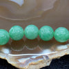 Type A Burmese Jade Jadeite intense Green Bracelet - 31.66g 18 beads 10.6mm - Huangs Jadeite and Jewelry Pte Ltd