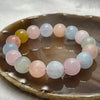 Natural Morganite Crystal Bracelet - 59.19g 13.8mm/bead 16 beads - Huangs Jadeite and Jewelry Pte Ltd