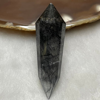 Natural Black Rutilated Quartz Pointer 13.0g 49.3 by 15.4 by 12.6mm - Huangs Jadeite and Jewelry Pte Ltd