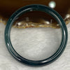 Rare High End ICY Type A Blueish Green Jadeite Bangle 198.38 Cts Inner Dia 57.35mm 10.3 by 7.1mm with NGI cert - Huangs Jadeite and Jewelry Pte Ltd