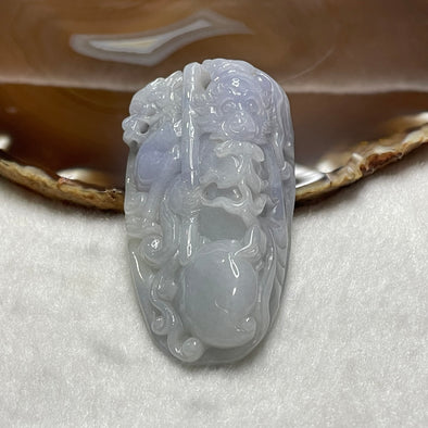 Type A Lavender Jade Jadeite Sun Wu Kong Pendant 89.2g 72.9g by 39.8 by 21.8mm - Huangs Jadeite and Jewelry Pte Ltd