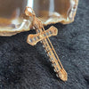 Type A Burmese Jade Jadeite 18k Rose Gold Cross - 2.82g 45.9 by 27.8 by 4.6mm - Huangs Jadeite and Jewelry Pte Ltd
