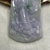 Type A Lavender Jade Jadeite Guan Yin 51.36g 70.5 by 40.1 by 9.1mm - Huangs Jadeite and Jewelry Pte Ltd