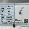 Type A Green Omphacite Jade Jadeite Hulu - 2.42g 25.3 by 10.9 by 6.1mm - Huangs Jadeite and Jewelry Pte Ltd