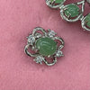 Type A Burmese Jade Jadeite 925 Sliver Set - 3 certs Ring Size Adjustable - Huangs Jadeite and Jewelry Pte Ltd