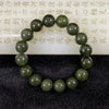 Type A Dark Green Jade Jadeite Bracelet - 51.9g 12.3mm/bead 16 beads - Huangs Jadeite and Jewelry Pte Ltd
