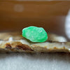 Type A Spicy Green Jade Jadeite Chan Chu 0.95g 13.1 by 8.4 by 5.0mm - Huangs Jadeite and Jewelry Pte Ltd