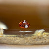 Natural Orange Red Garnet Crystal Stone for Setting - 0.80ct 5.4 by 5.4 by 3.2mm - Huangs Jadeite and Jewelry Pte Ltd