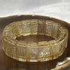 Natural Golden Rutilated Quartz Bracelet 手牌 - 64.13g 18.4 by 6.9mm/piece 19 Pieces - Huangs Jadeite and Jewelry Pte Ltd