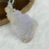 Grand Master Certified Type A Semi Icy Lavender and Yellow Jade Jadeite Phoenix Pendant 18.26g 62.1 by 31.8 by 7.6 mm - Huangs Jadeite and Jewelry Pte Ltd