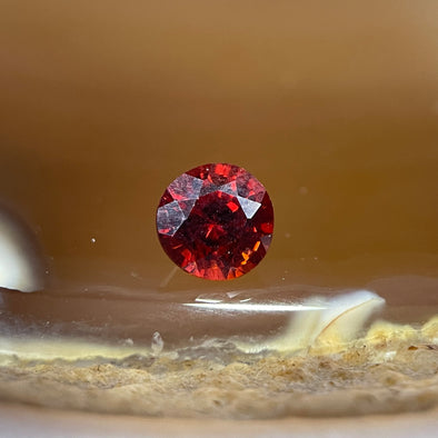 Natural Orange Red Garnet Crystal Stone for Setting - 1.00ct 5.4 by 5.4 by 3.9mm - Huangs Jadeite and Jewelry Pte Ltd