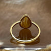 Natural Golden Rutilated Quartz 925 Silver Ring Size Adjustable 1.47g 11.5 by 8.3 by 3.6mm - Huangs Jadeite and Jewelry Pte Ltd