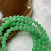 Rare Type A Apple Green Jade Jadeite Necklace 27.82g 4.9mm/bead 129 beads - Huangs Jadeite and Jewelry Pte Ltd