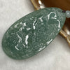 Grand Master Certified ICY Type A Green Jadeite Shan Shui with Gui Ren 29.23g 60.0 by 31.0 by 7.2mm - Huangs Jadeite and Jewelry Pte Ltd