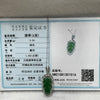 Type A Green Omphacite Jade Jadeite Leaf - 3.24g 38.5 by 14.4 by 5.0mm - Huangs Jadeite and Jewelry Pte Ltd