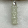 Type A Green Jade Jadeite Bamboo 3.49g 21.0 by 6.8 by 6.8 mm - Huangs Jadeite and Jewelry Pte Ltd