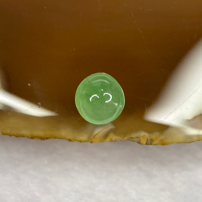 Type A Icy Green Jade Jadeite Cabochon for Setting - 1.60ct 7.6 by 7.2 by 3.7mm - Huangs Jadeite and Jewelry Pte Ltd