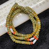 Type A Burmese Mixed Colour Yellow Green Jade Jadeite Necklace - 54.09g 5.8mm/bead - Huangs Jadeite and Jewelry Pte Ltd