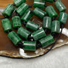 Type A Green Jade Jadeite Lu Lu Tong Barrel Necklace 85.25g 11.2 by 15.5mm per barrel 11 Pieces - Huangs Jadeite and Jewelry Pte Ltd