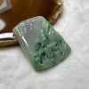 Type A Semi Icy Shan Shui Jade Jadeite 42.86g 56.4 by 44.5 by 7.8mm - Huangs Jadeite and Jewelry Pte Ltd
