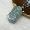 Grand Master Certified Type A Icy Sky Blue Jade Jadeite Pixiu Pendant - 34.29g 39.0 by 24.0 by 12.7 mm - Huangs Jadeite and Jewelry Pte Ltd