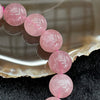 Natural Rose Quartz 玫瑰石英 Bracelet - 17 beads 53.9g 13.3mm/bead - Huangs Jadeite and Jewelry Pte Ltd