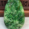 18K High Quality Type A Patches of Blueish Green Suffused to a Paler Ground Jade Jadeite Shan Shui Gui Ren Pendant with NGI Cert 202.54 cts 69.23 by 44.43 by 7.81mm - Huangs Jadeite and Jewelry Pte Ltd