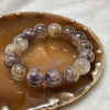 Natural Purple Titanium Crystal Bracelet 63.92g 14.8mm/bead 15 beads - Huangs Jadeite and Jewelry Pte Ltd