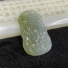 Type A Icy 2 shades of Green Jade Jadeite Zhong Kui Pendant - 25.55g 58.5 by 38.1 by 5.8mm - Huangs Jadeite and Jewelry Pte Ltd