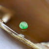 Type A Icy Spicy Green Jade Jadeite Cabochon for Setting - 0.65ct 5.7 by 5.0 by 2.9mm - Huangs Jadeite and Jewelry Pte Ltd