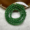 Rare High End Type A Yang Green Jade Jadeite Necklace 38.35g 5.1-7.3mm/bead 108 beads - Huangs Jadeite and Jewelry Pte Ltd