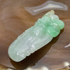 Type A Green & Yellow Milo Buddha & Ruyi Jade Jadeite Pendant - 41.53g 70.2 by 28.5 by 12.1mm - Huangs Jadeite and Jewelry Pte Ltd