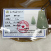 Type A Semi Icy Green Bamboo Pendant - 7.02g 39.0 by 23.3 by 5.4mm - Huangs Jadeite and Jewelry Pte Ltd