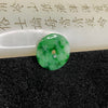 Type A Spicy Green Jade Jadeite Ping An Kou 2.02g 19.4 by 19.4 by 2.5mm - Huangs Jadeite and Jewelry Pte Ltd