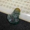 Type A Blueish Green Jade Jadeite Buddha 12.48g 35.8 by 28.9 by 6.6mm - Huangs Jadeite and Jewelry Pte Ltd