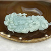 Type A Sky Blue Guan Yin and Phoenix Pendant 60.0g 77.6 by 45.2 by 9.9 mm - Huangs Jadeite and Jewelry Pte Ltd